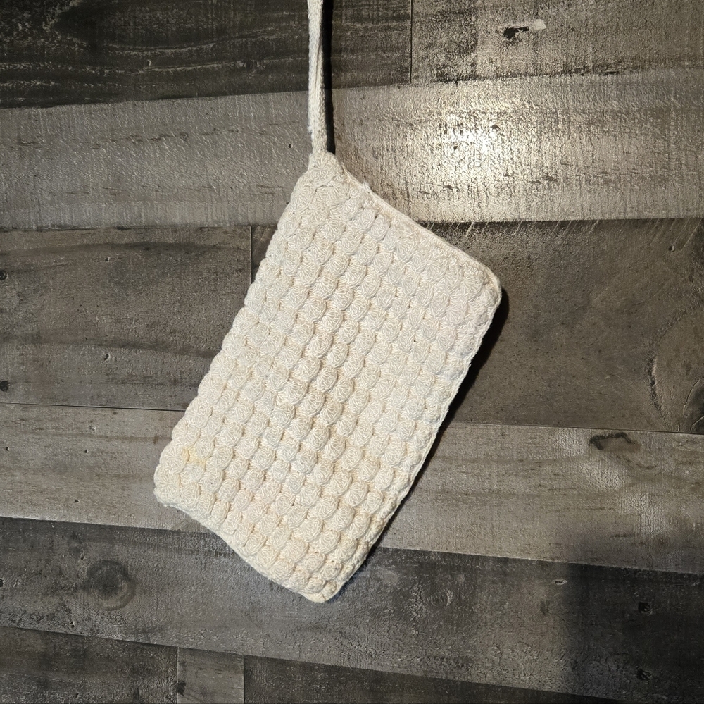 Textured Wristlet Clutch with Wrist Strap - Picture 2 of 5